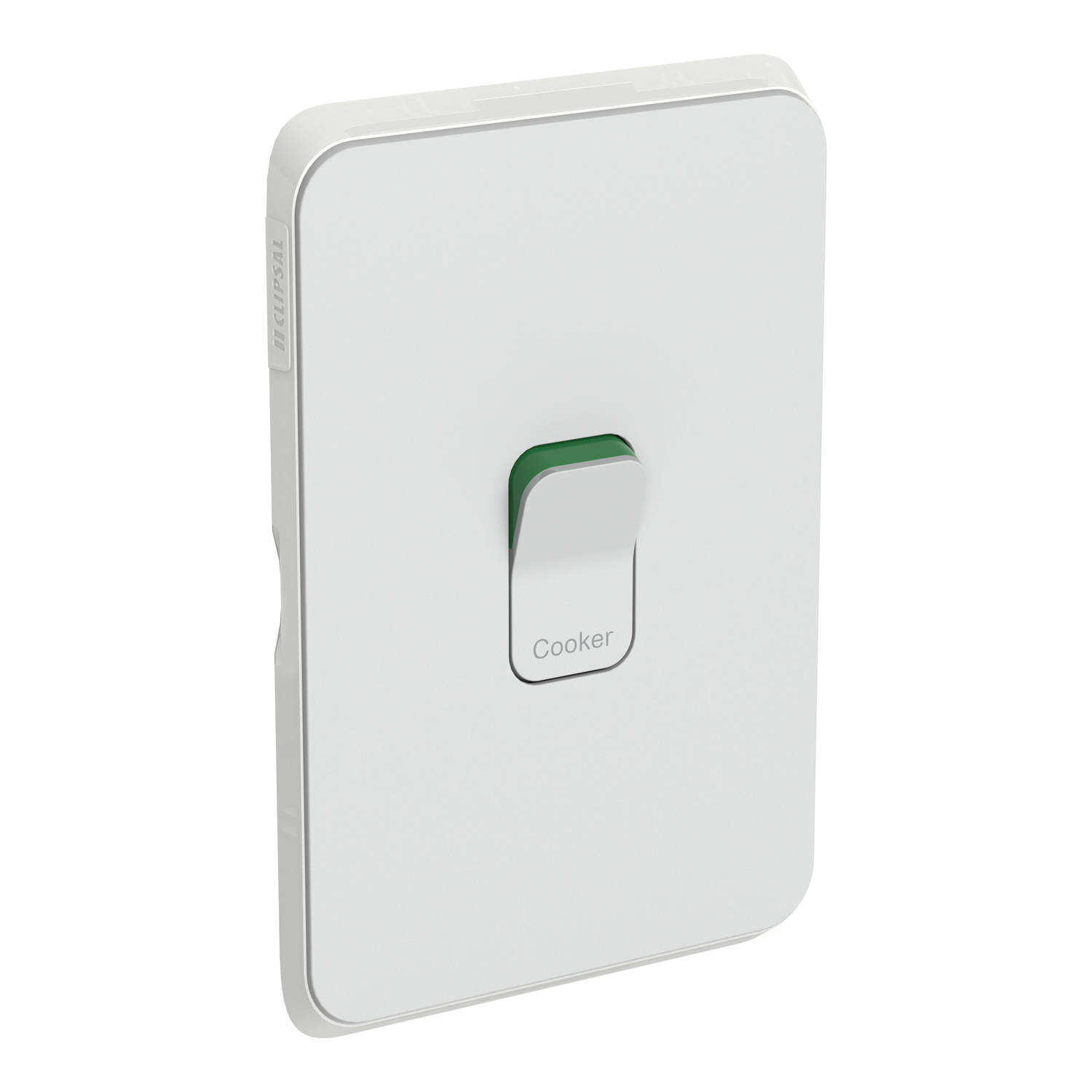 Clipsal Iconic Switch Plate Skin 1 Gang COOKER Horizontal/Vertical Cool Grey - 3041/45C-CY - ARCK Electrical Wholesale Supplies