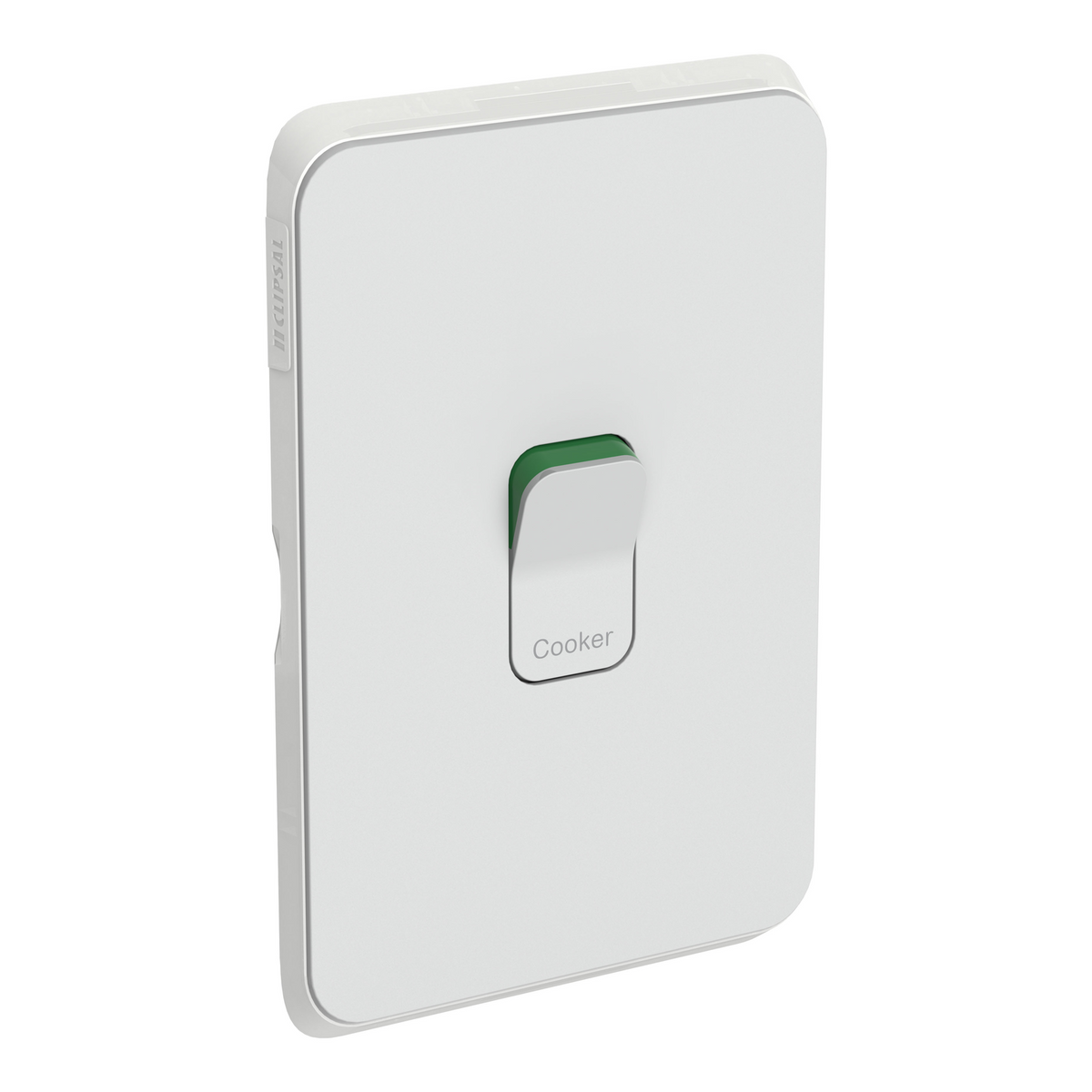 Clipsal Iconic Switch Plate Skin 1 Gang COOKER Horizontal/Vertical Cool Grey - 3041/45C-CY - ARCK Electrical Wholesale Supplies