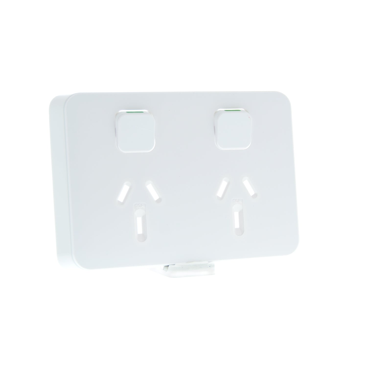 Clipsal Iconic Double Powerpoint 10A Skin Extra Vivid White - 3025C-XW - ARCK Electrical Wholesale Supplies