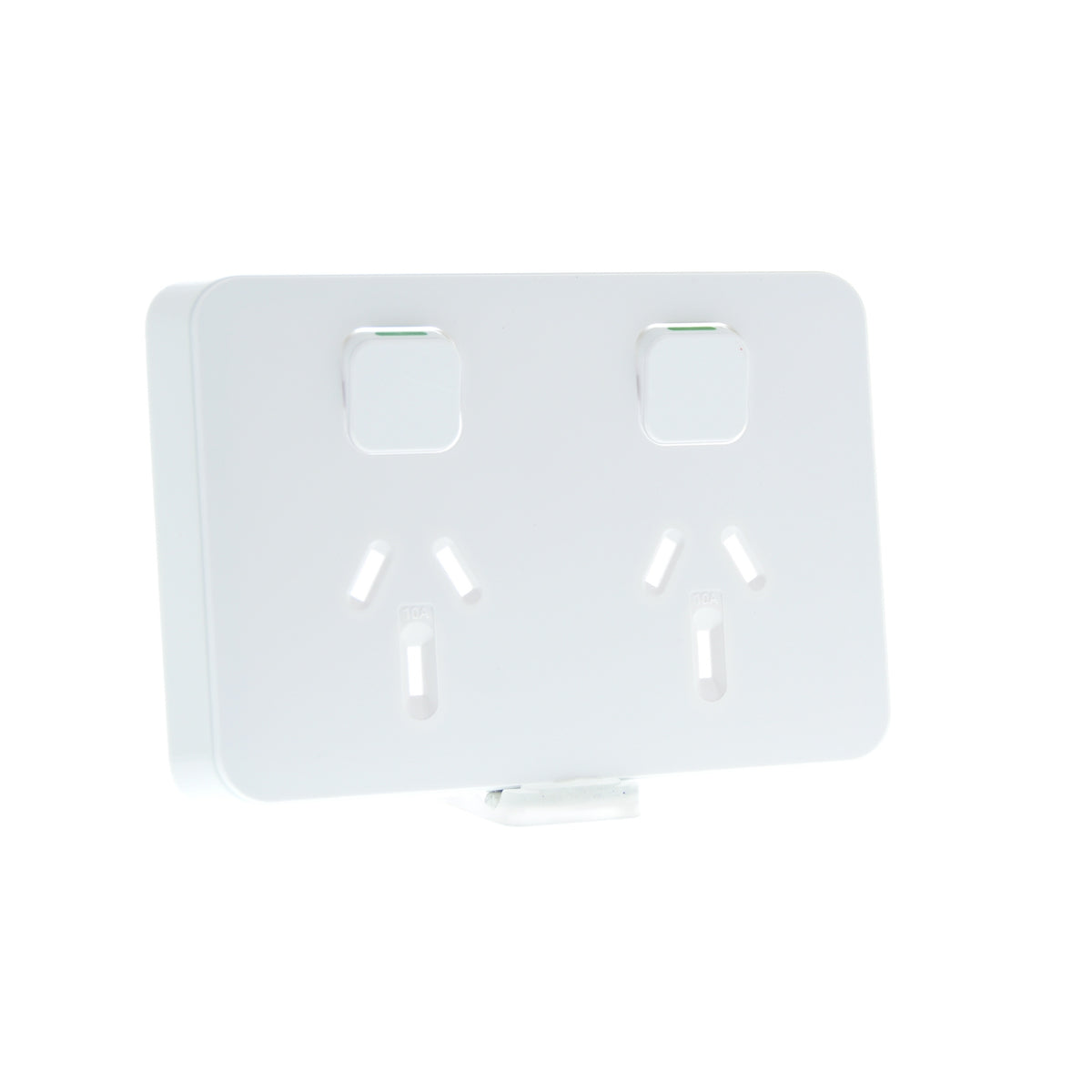 Clipsal Iconic Double Powerpoint 10A Skin Extra Vivid White - 3025C-XW - ARCK Electrical Wholesale Supplies