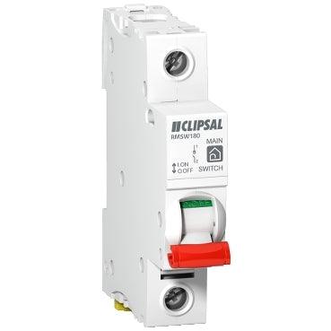 Clipsal 80Amp Main Switch Single Pole Resi Max 4 - RMSW180