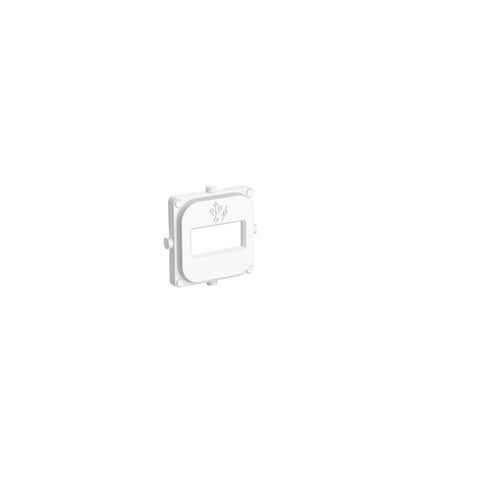 Clipsal Iconic USB Mechanism Cap Single USB Charger Vivid White - 40E1USBCAP-VW - ARCK Electrical Wholesale Supplies