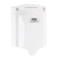 Clipsal 10A Auto Switched Caravan Socket Outlet White - 415VF-WE