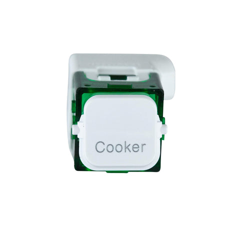 Clipsal Pro Series Switch Mechanism COOKER 1-Way 250V Extra Vivid White - P40M32COOK-XW - ARCK Electrical Wholesale Supplies