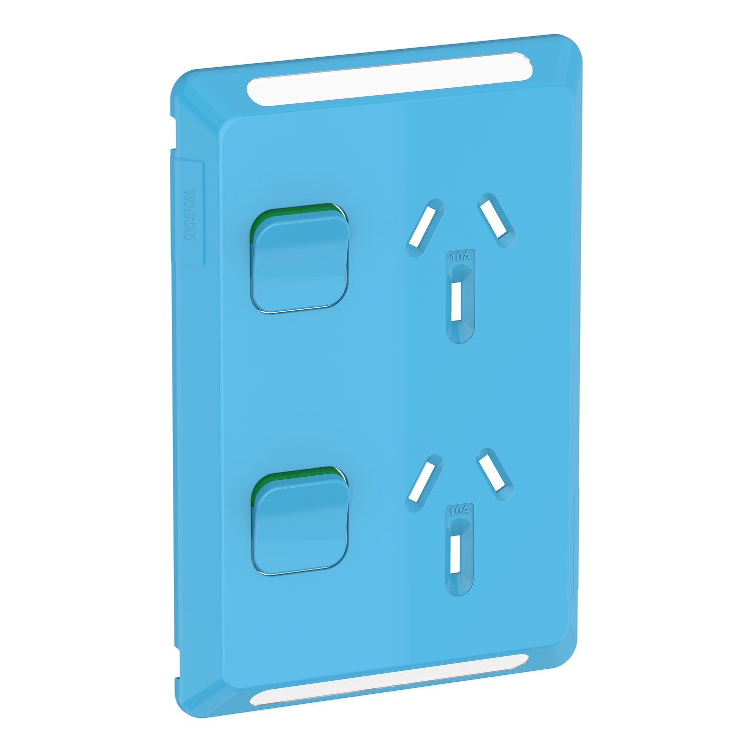 Clipsal Pro Series Twin Power Point Skin Vertical Mount 250V 10A - P3025VC-DB - ARCK Electrical Wholesale Supplies