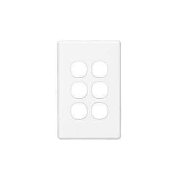 Clipsal Classic 6 Gang Grid & Plate - C2036VH-WE