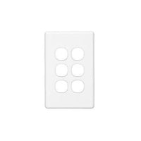 Clipsal Classic 6 Gang Grid & Plate - C2036VH-WE