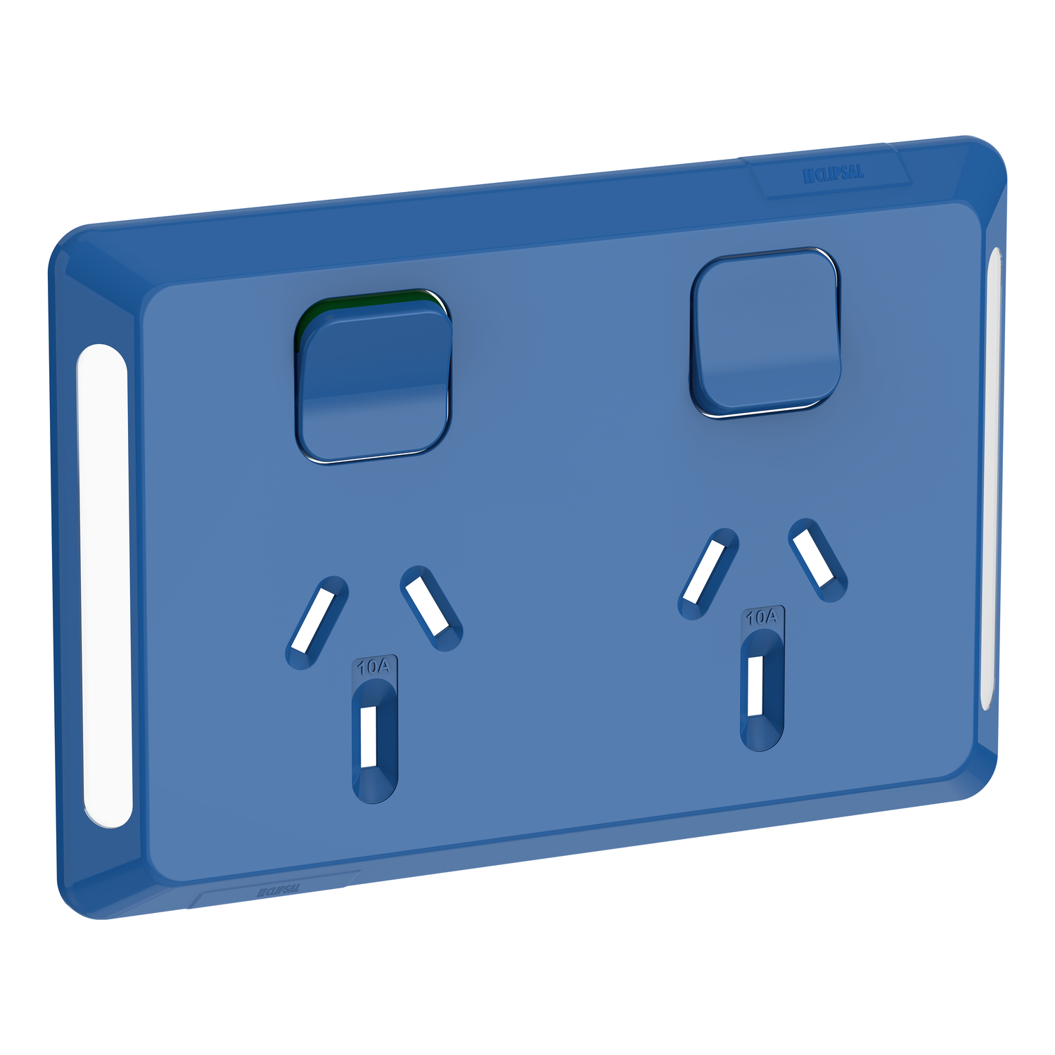 Clipsal Pro Series Twin Power Point Skin Horizontal Mount 250V 10A - P3025C-DB - ARCK Electrical Wholesale Supplies