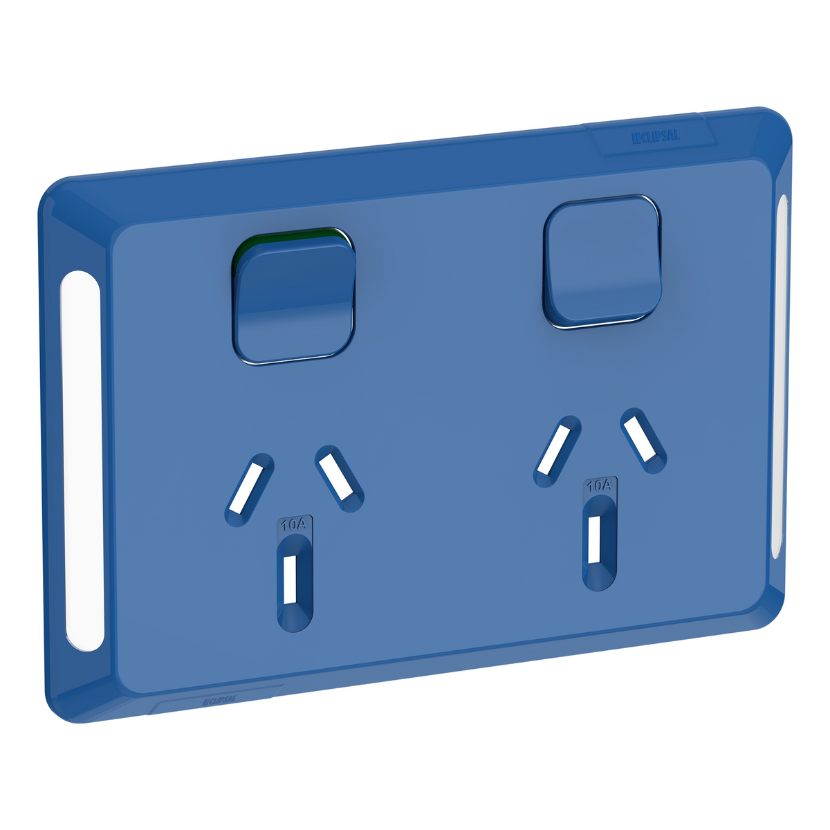 Clipsal Pro Series Twin Power Point Skin Horizontal Mount 250V 10A - P3025C-DB - ARCK Electrical Wholesale Supplies