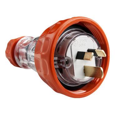 Clipsal Easy56 Flat 3 Pin 15A Straight Plug - EY56P315