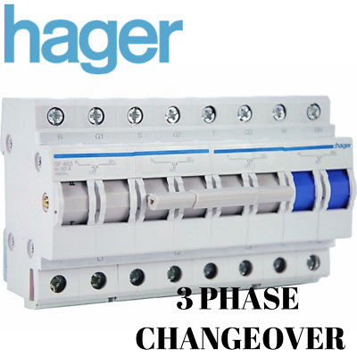 Hager Changeover Switch 4 Pole - SF463 - ARCK Electrical Wholesale Supplies