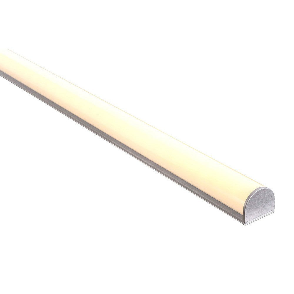 Shallow Square Aluminium Profile with Rounded Diffuser - HV9690-2618