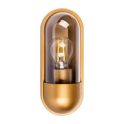 Lume Polycarbonate Brass Wall Light - HV3512W-PB