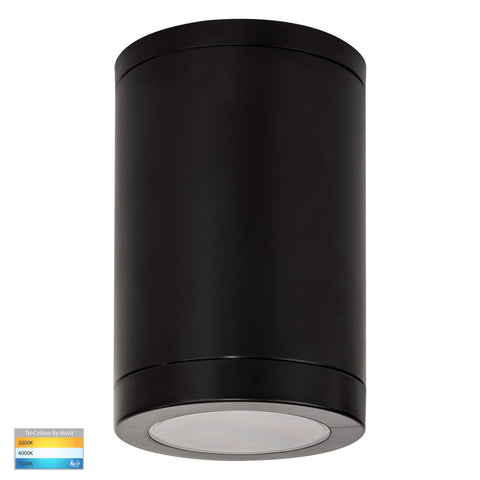 Lexan Black 9in1 Surface Mounted GU10 LED Downlight - HV5832T-BLK