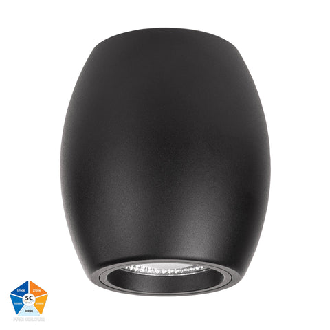 Nella Black 12w Surface Mounted LED Downlight - HV5849S-BLK