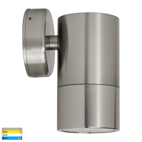 Maxi Tivah 316 Stainless Steel TRI Colour Fixed Down Wall Pillar Lights - HV1108T