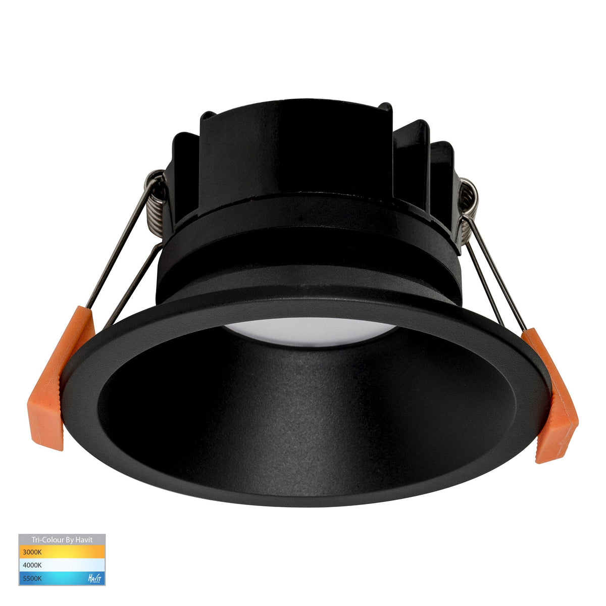 Gleam Black Fixed LED Downlight - HV5528T-BLK