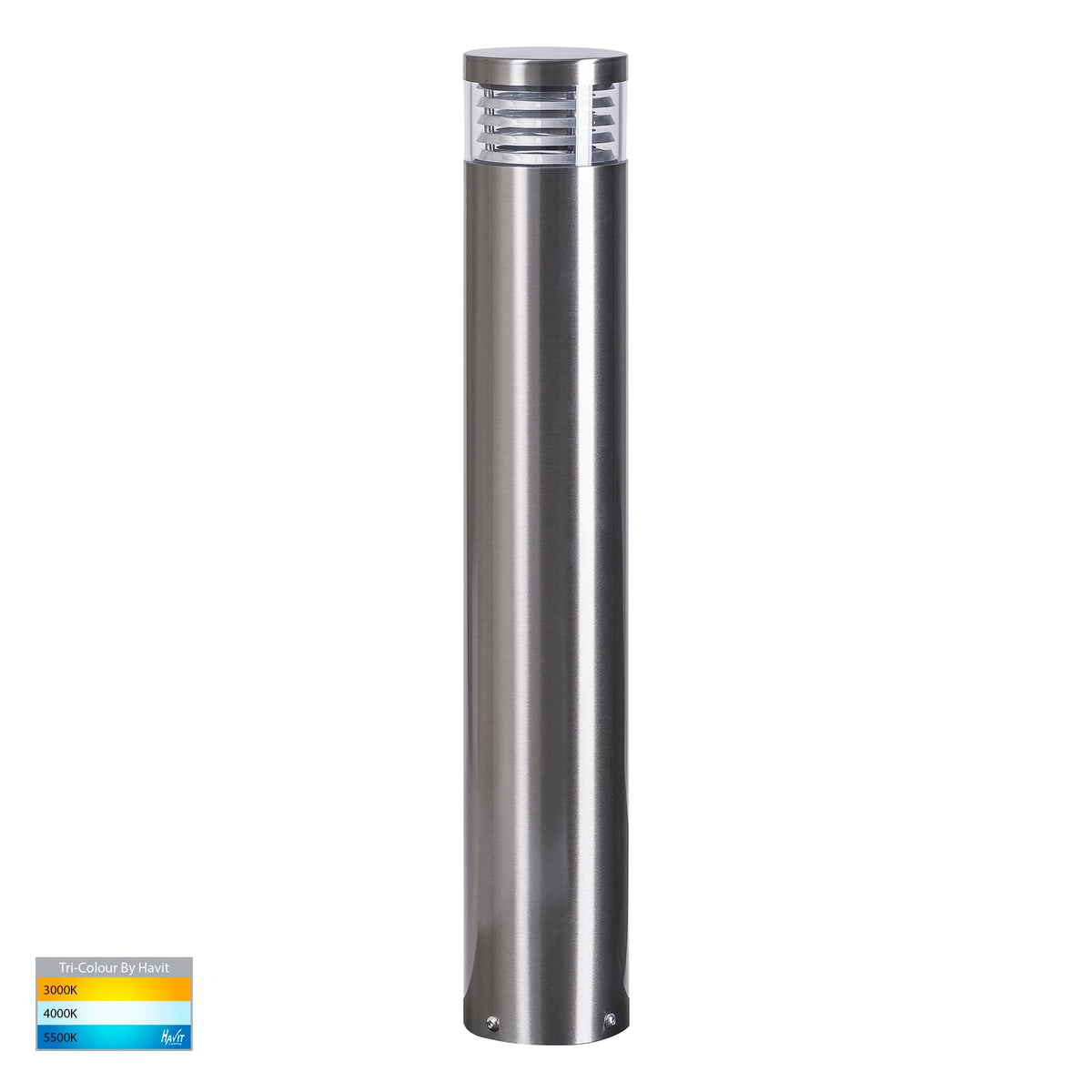 HV1616T-SS316 -Maxi 600 316 Stainless Steel Louvred LED Bollard Light - HV1616T-SS316-12V