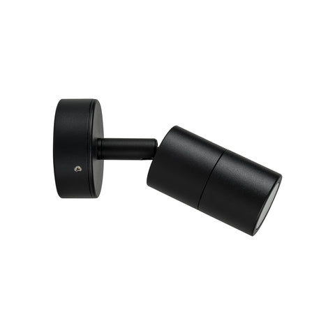 Mini Tivah Aluminium Black Single Adjustable Wall Pillar Lights - HV1227MR11NW