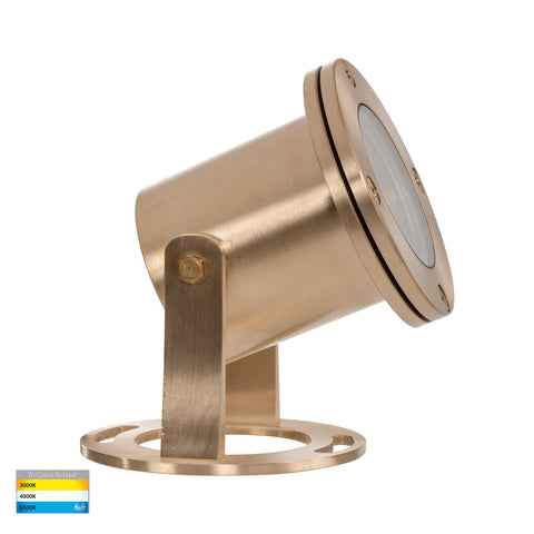 Onder Solid Brass TRI Colour LED Pond Light - HV1491T-BR