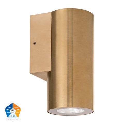 HV3625S-BR- Aries Solid Brass Fixed Down LED Wall Light - HV3625S-BR