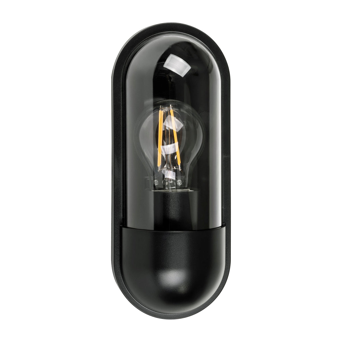 HV3512W-BLK- Lume Polycarbonate Black Wall Light - HV3512W-BLK