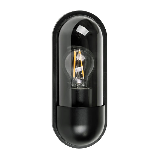 HV3512W-BLK- Lume Polycarbonate Black Wall Light - HV3512W-BLK