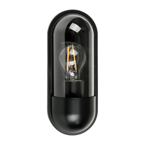 HV3512W-BLK- Lume Polycarbonate Black Wall Light - HV3512W-BLK
