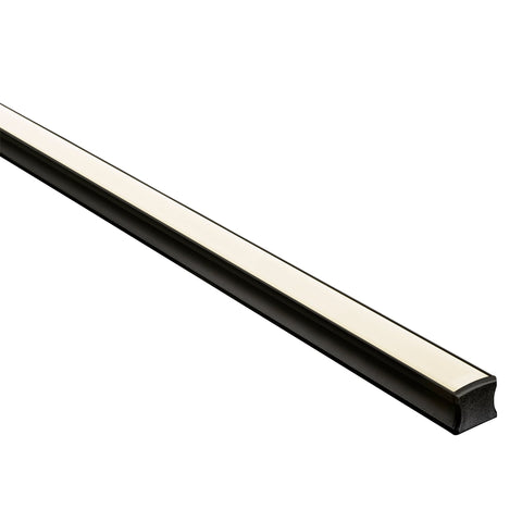 Deep Black Square Aluminium Profile - HV9693-1815-BLK-EC
