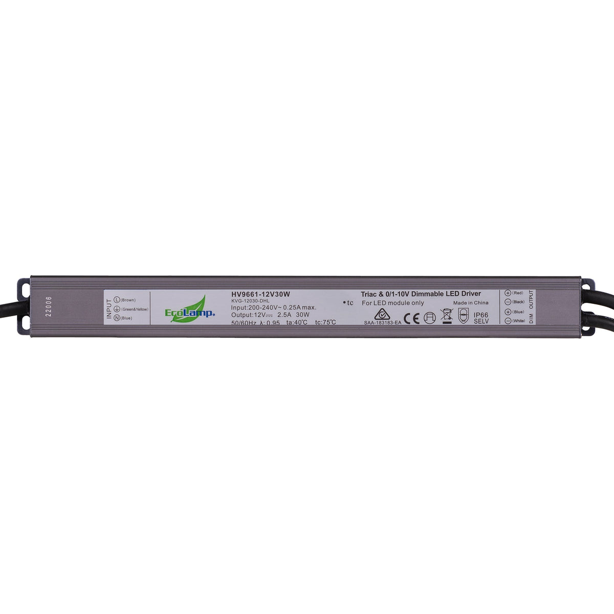 30W Triac + 0-1/10v Dimmable LED Driver - HV9661-12V30W