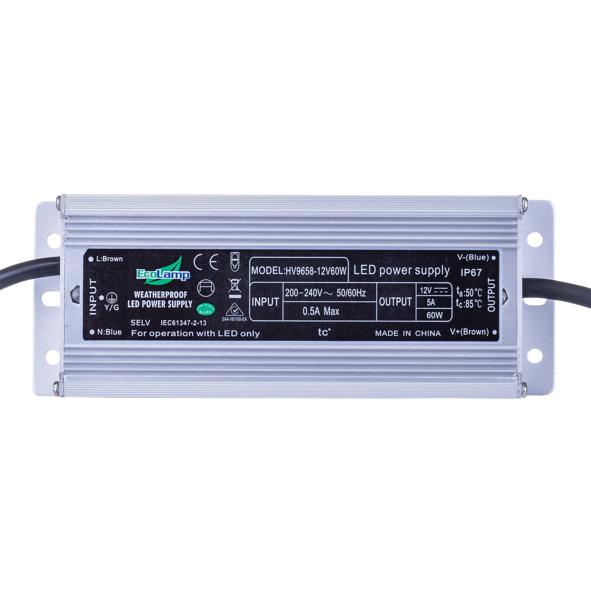 60w Weatherproof LED Driver - HV9658-12V60W