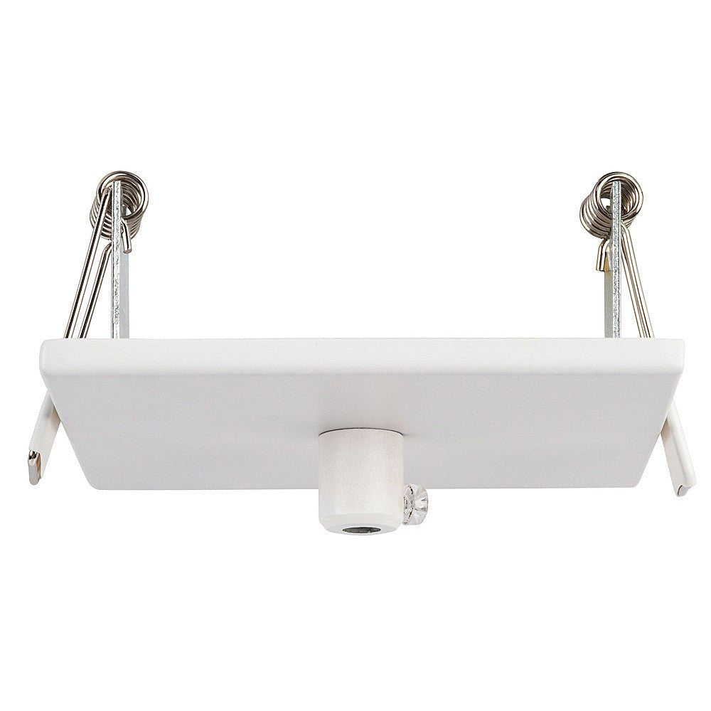 100mm Square Recessed Canopy White - HV9705-9005-WHT-SQ