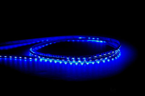7.7w IP20 Side Mounted LED Strip Blue - HV9723-IP20-96SM-B-20M