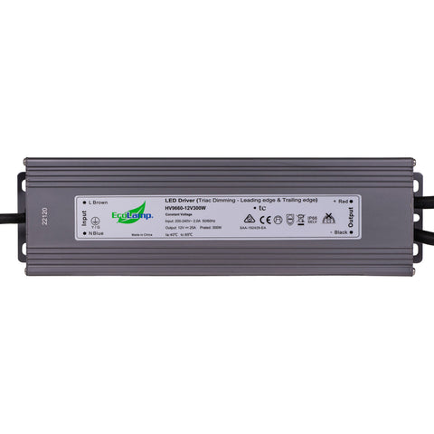 300W Weatherproof Dimmable LED Driver - HV9660-12V300W