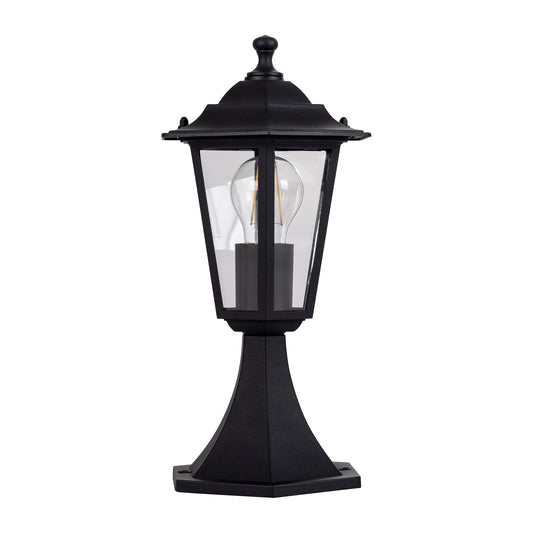 Fibra Aluminium Black 6 Panel Pillar Light - HV1652W-BLK