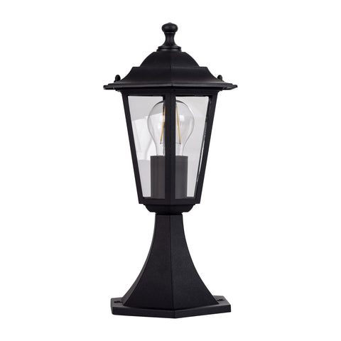 Fibra Aluminium Black 6 Panel Pillar Light - HV1652W-BLK