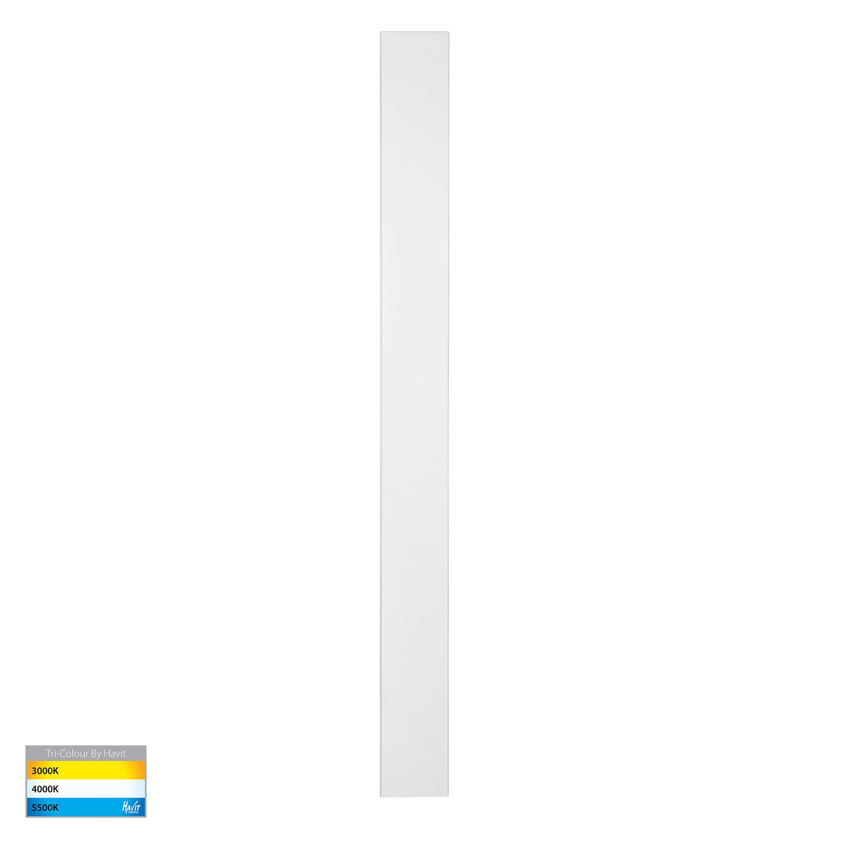 Barline Shadow Aluminium White 1000mm Wall Light - HV3574T-WHT