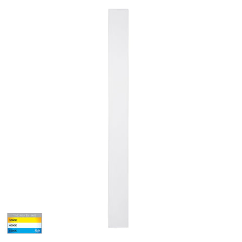 Barline Shadow Aluminium White 1000mm Wall Light - HV3574T-WHT