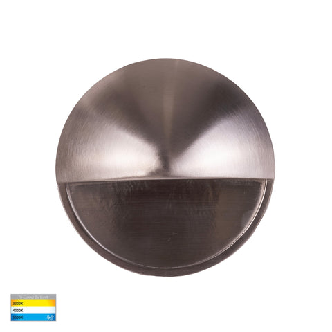 Veko 316 Stainless Steel Step Lights with Eyelid - HV2928T-SS316-12V