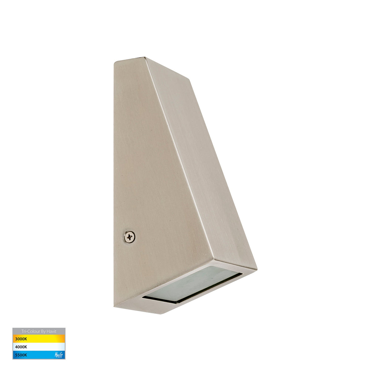 HV3605T-SS316 -Taper 316 Stainless Steel TRI Colour LED Wedge Wall Light - HV3602T-SS316