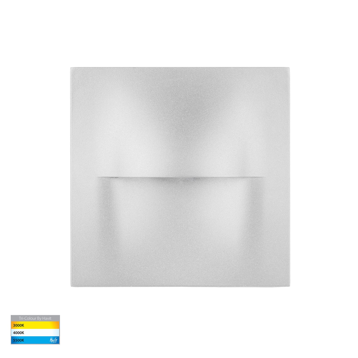 Lisca Aluminium White Square LED Wall Light - HV3228T-WHT-240V