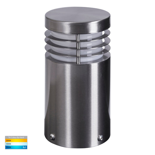 HV1605T-SS316 -Mini 316 Stainless Steel TRI Colour LED Bollard Lights - HV1605T-SS316-12V