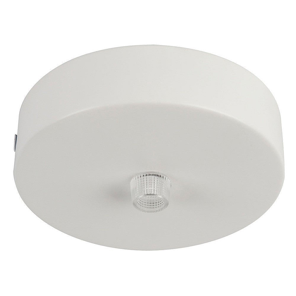100mm Round Canopy White - HV9705-9025-WHT-RND