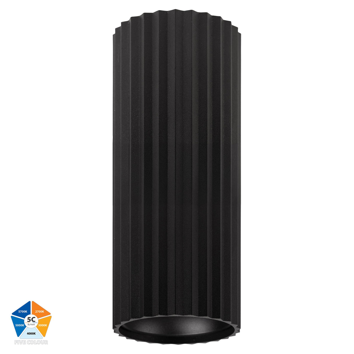 Nella White 7w Surface Mounted LED Downlight - HV5851S-BLK-EXT