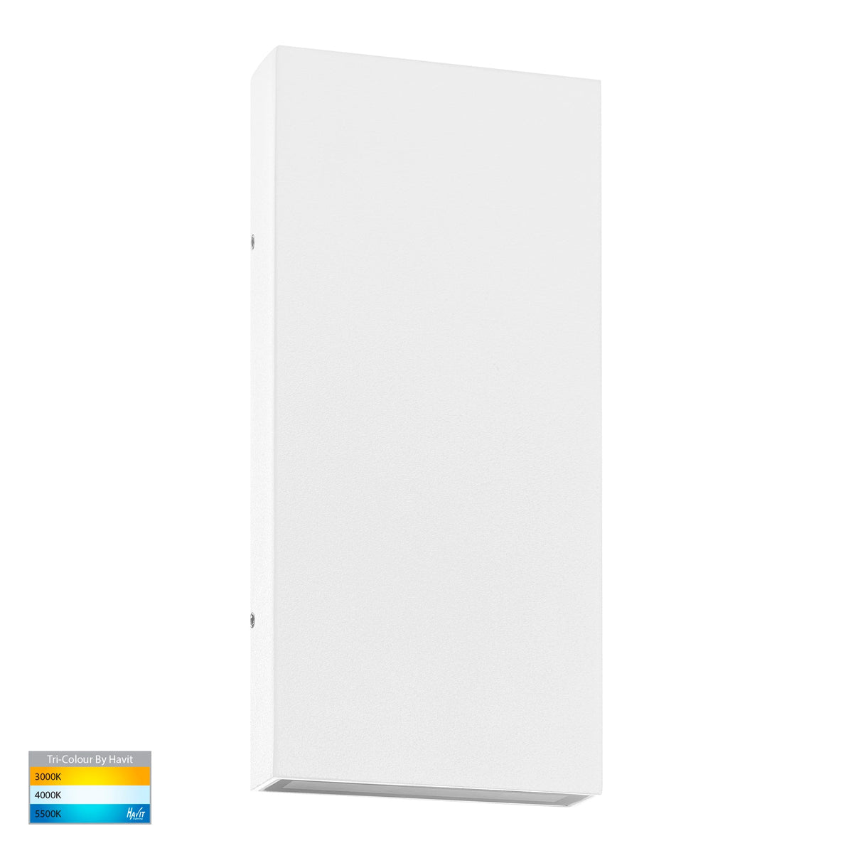 Essil White Up & Down LED Wall Light - HV3649T-WHT-12V