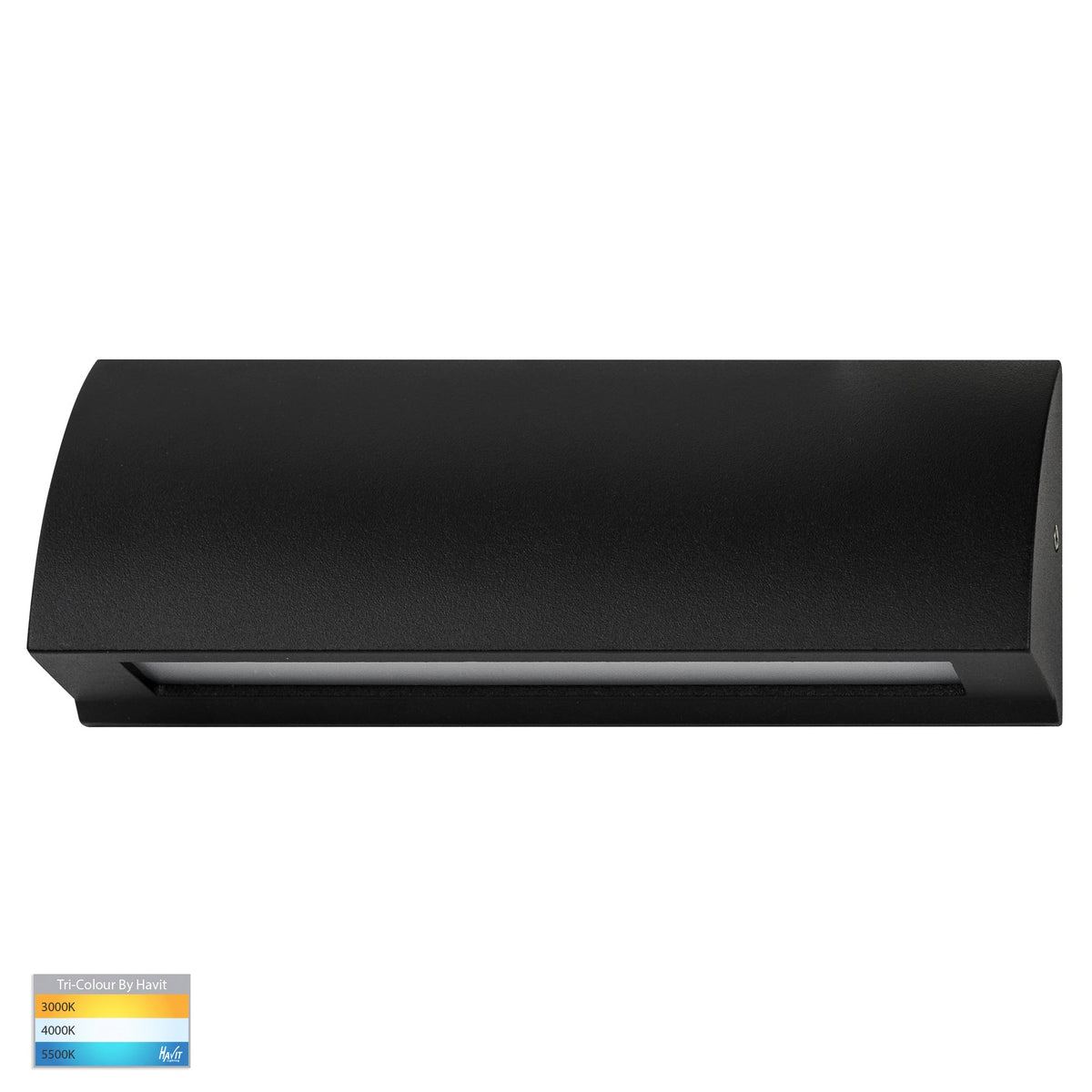 Taso 6w Black TRI Colour LED Step Light - HV3271T-BLK-12V