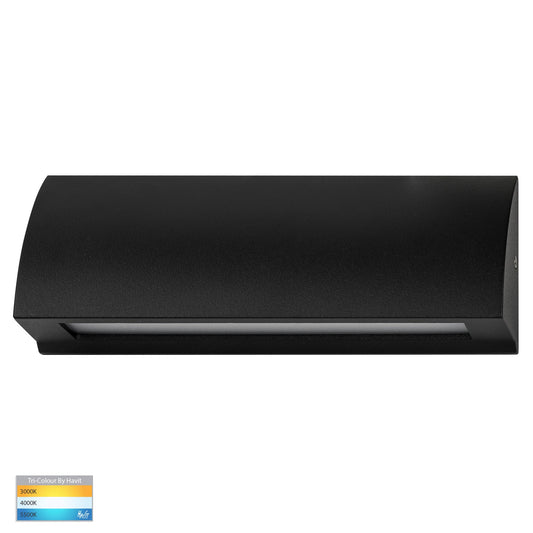 Taso 6w Black TRI Colour LED Step Light - HV3271T-BLK-12V