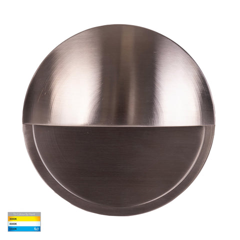 Veko 316 Stainless Steel Step Lights with Eyelid - HV2929T-SS316-240V