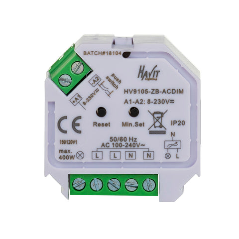 Zigbee Trailing edge dimmer - HV9105-ZB-ACDIM