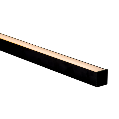 Black Deep Square Aluminium Profile - HV9693-3537-BLK-EC